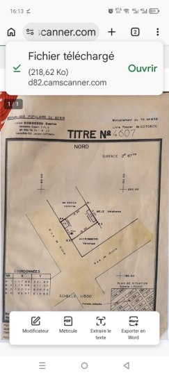 TERRAIN A VENDRE